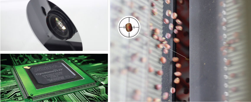 Camera chip intel cho máy tách màu các loại hạt